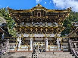 The gold and vividly painted Yomeimon Gate
